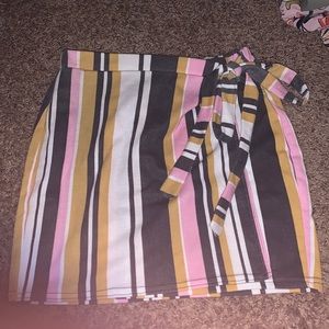 Wrap mini skirt